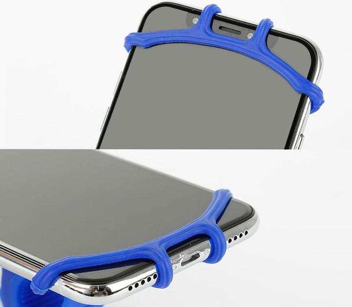 Actual product image Deltalabs Universal Fahrrad Velo Silikon Halterung 360° Drehbar Handy / Smartphone (4"- 6")