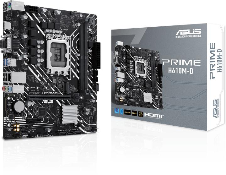 Actual product image ASUS PRIME H610M-D (LGA 1700, Intel H610, mATX)