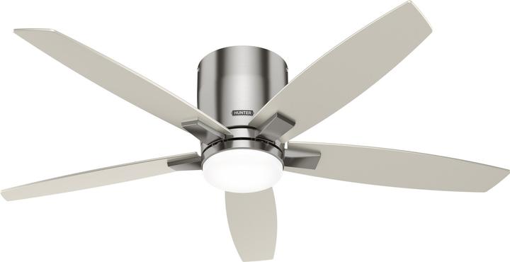 Hunter Fans Deckenventilator Valencia Nickel mit LED & Fernbedienung (42 dB)