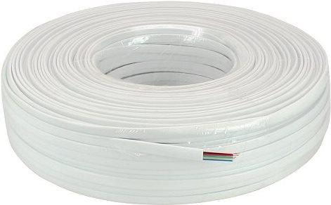 Produktbild InLine Modularkabel, 4 Adern, Weiss, 100 m, Ring (69981C)