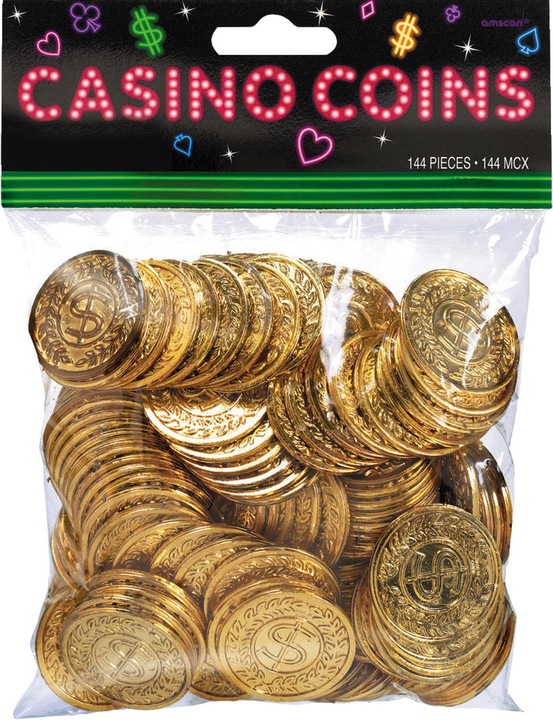 Actual product image Amscan 144 Coins Casino