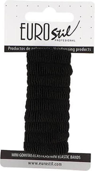 Immagine prodotto Caso Eurostil Mini Cerchietti - Colore: Nero - Quantità: 1 unità (Elastico per capelli)