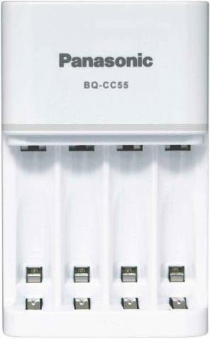 Image du produit Panasonic Chargeur rapide intelligent BQ-CC55 (4 pcs, AA, 1900 mAh, Piles rechargeables + chargeur)