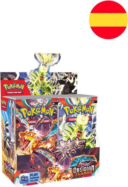 Bandai Spanish Pokemon Scarlet Violet Obsidian Flames Collectible card game envelope Bandai Spanish Pokemon Scarlet Violet Obsidian Flames Collectible card game envelope