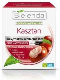 Actual product image Bielenda Bouquet Nature Soothing Strengthening Cream For Capillary Complexion Day/Night Chestnut (50 ml, 24h cream)