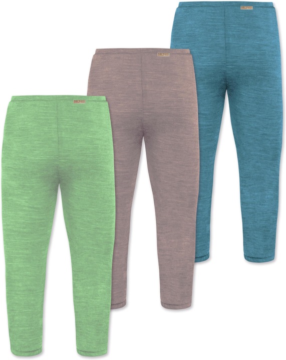 Produktbild Normani 3er Pack Baby Merino Unterhose mit Füssen - 9543 (74)