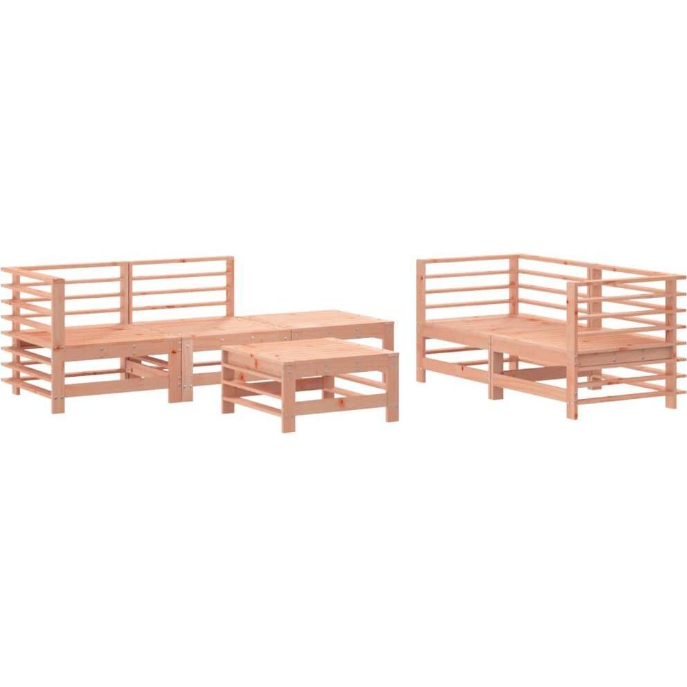 VidaXL, Gartenlounge, 6-tlg. Garten-Lounge-Set Massivholz Douglasie,Material