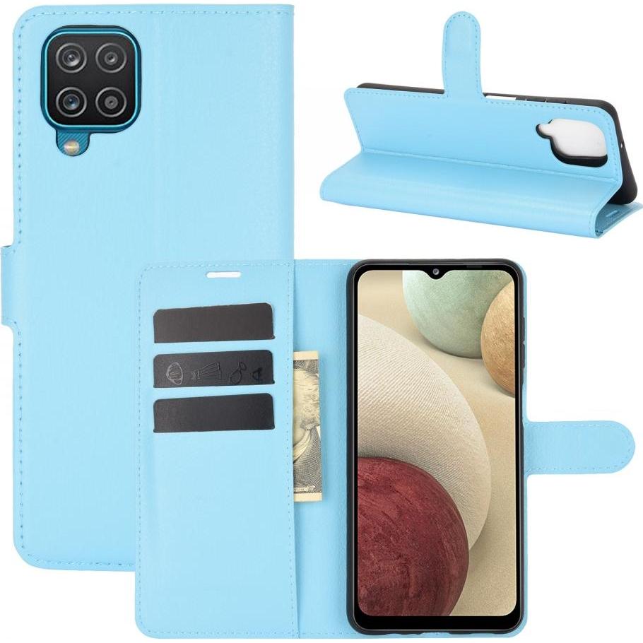 Screenguard Samsung Galaxy A12 Leather Guard Lederhülle (Samsung Galaxy A12), Smartphone Hülle, Blau