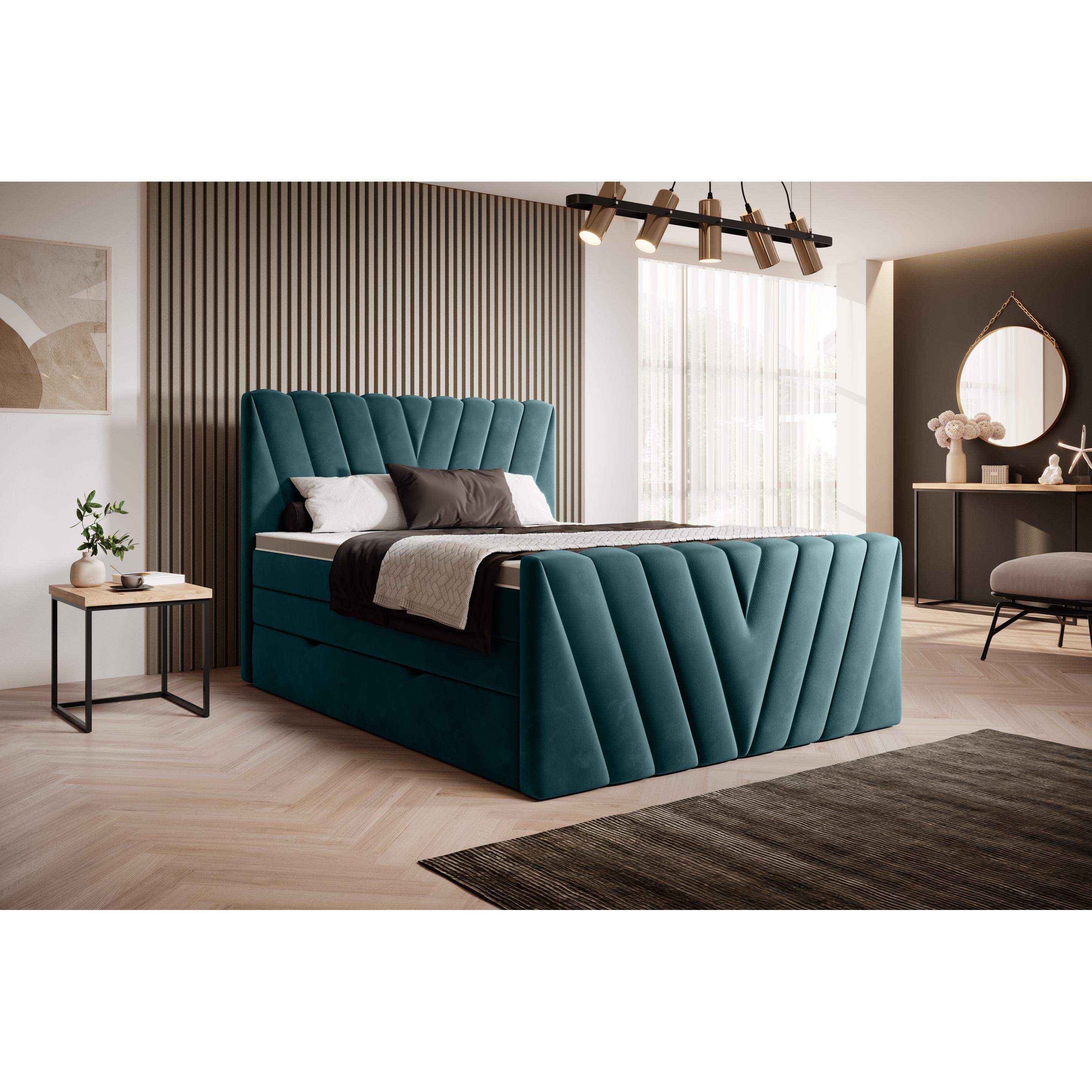 ELTAP, Bett, Candice mit Stauraum (160 x 200 cm)