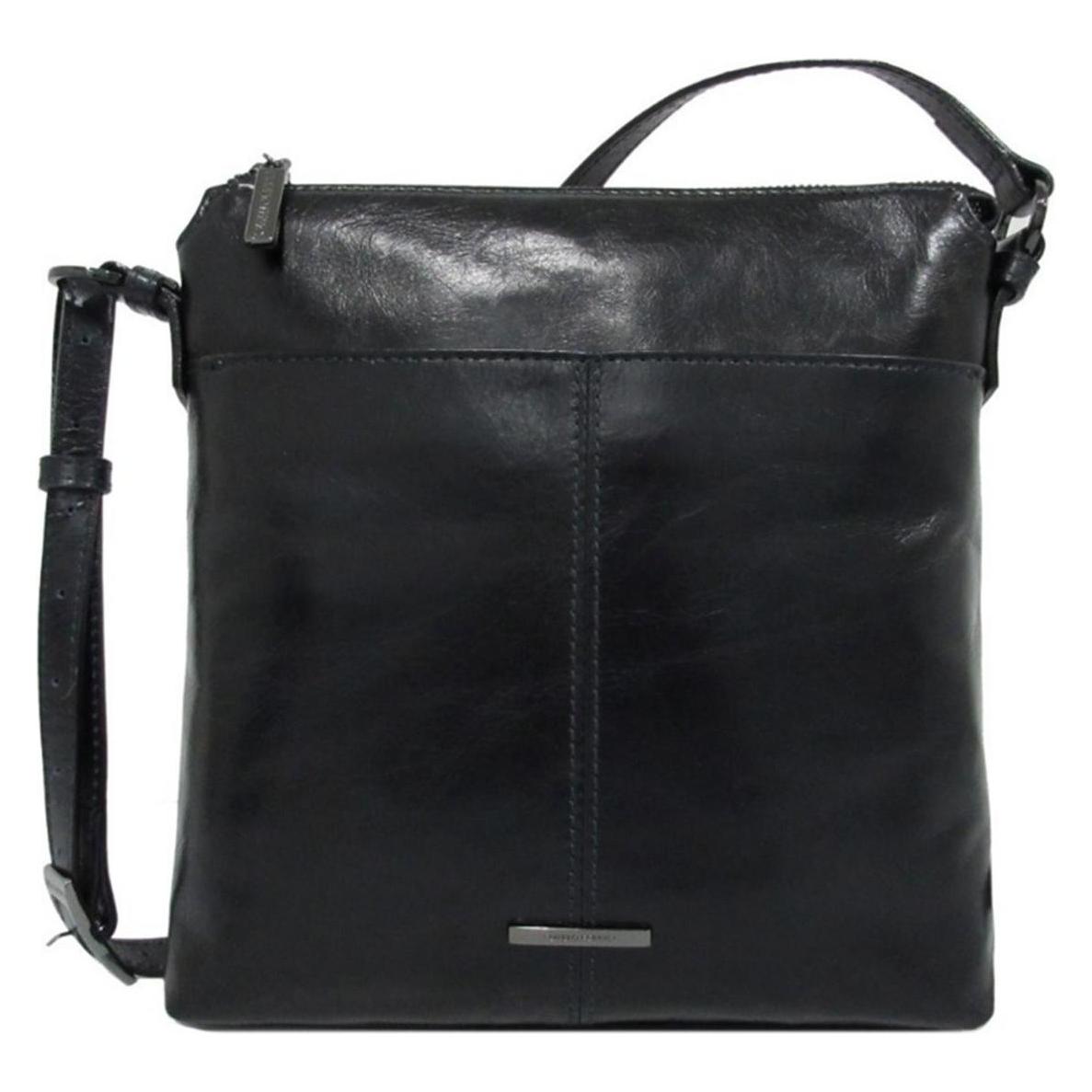 Claudio, Mannen, Tas, Ferrici Pelle Vecchia Flat Zipbag Schoudertas Navy, Blauw
