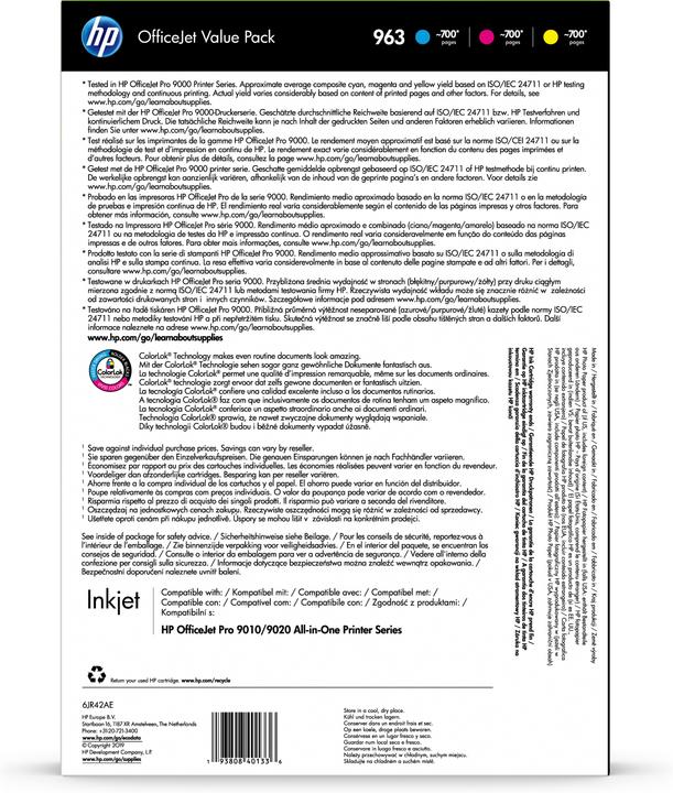 Productafbeelding HP 963 Valuepack (M, C, Y)