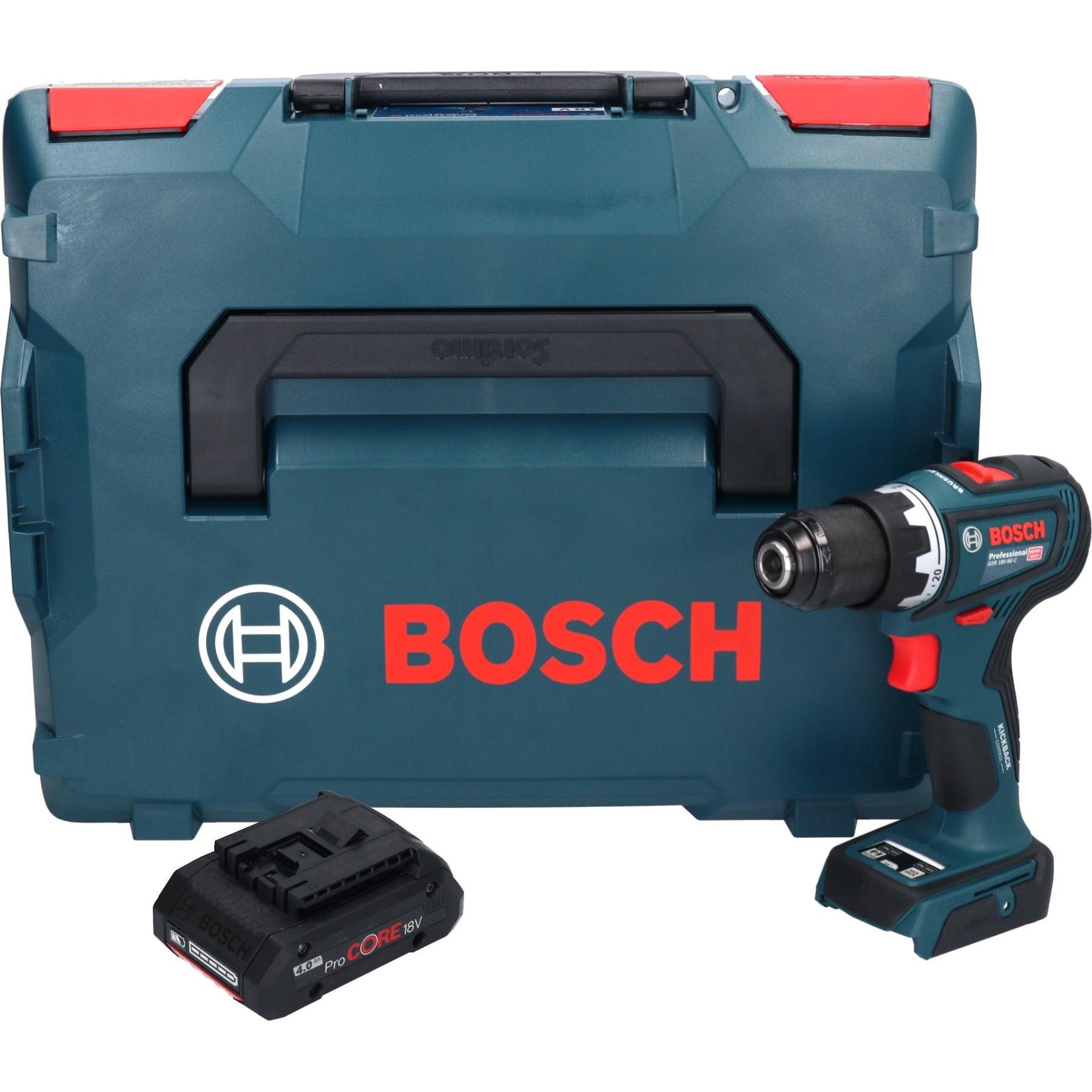 Bosch Professional, Bohrmaschine + Akkuschrauber, Bosch GSR 18V-90 C Professional Akku Bohrschrauber 18 V 64 Nm Brushles...