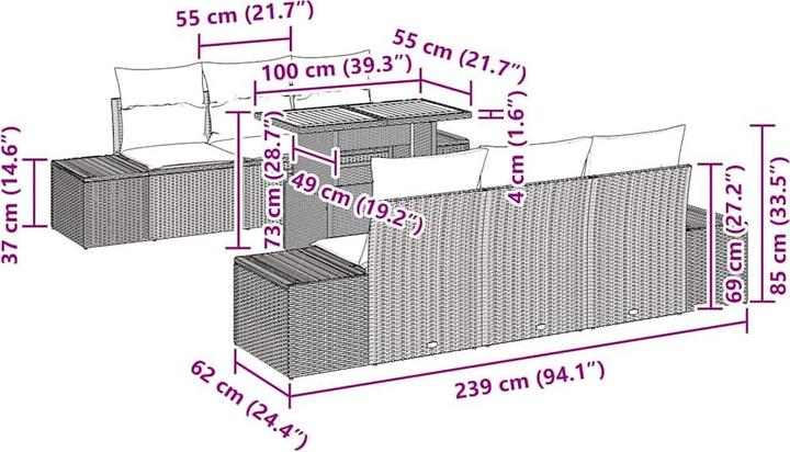 Produktbild vidaXL Wyatt