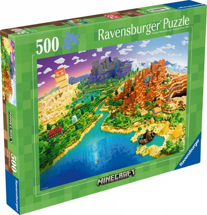 Productafbeelding Ravensburger 500 Minecraft-Puzzles (500 onderdelen)