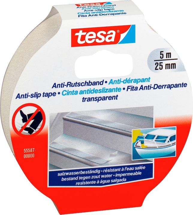 Actual product image tesa Anti-slip tape, non-slip adhesive tape for indoors and outdoors (25 mm)