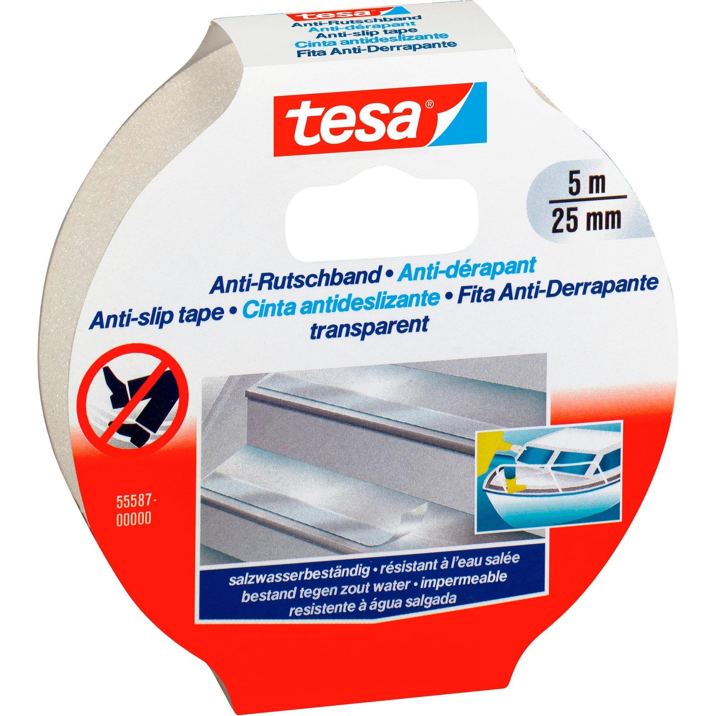 tesa, Klebeband, Anti Rutschband, rutschfestes Klebeband für innen und aussen (25 mm)