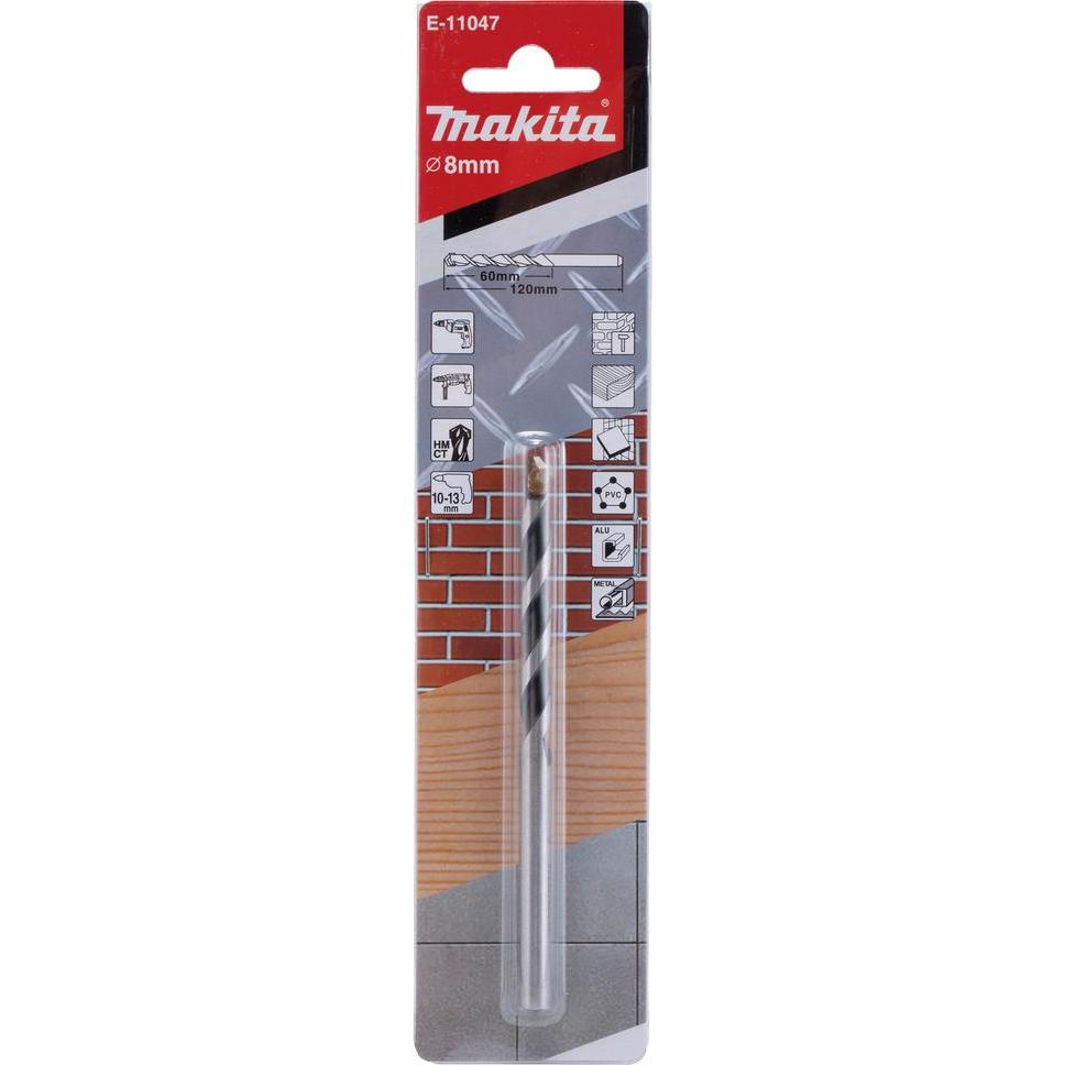 Thumbnail - Makita, Bohrereinsatz, TCT Multibohrer 8x120mm (8 mm)