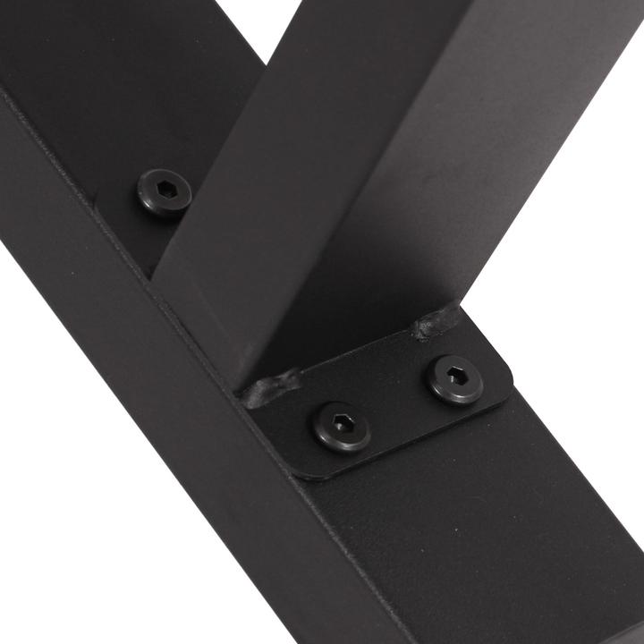 Produktbild Wiltec Bankkufen Set 30x43 cm pulverbeschichtet Tischkufen Bankbeine