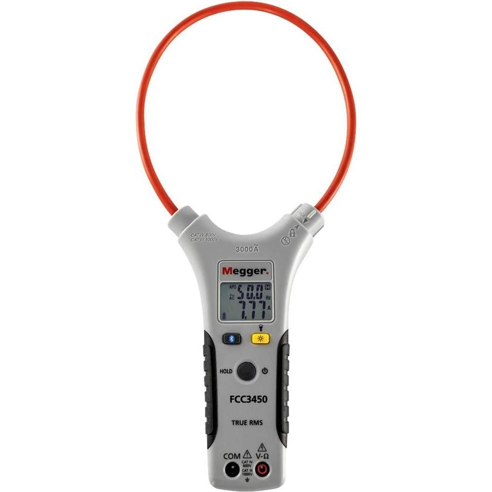 Thumbnail - Megger, Multimeter, FCC3450 Stromzange digital inkl. Tasche CAT III 1000 V, CAT IV 600V Anzeige (Counts): 10000 (CAT III...