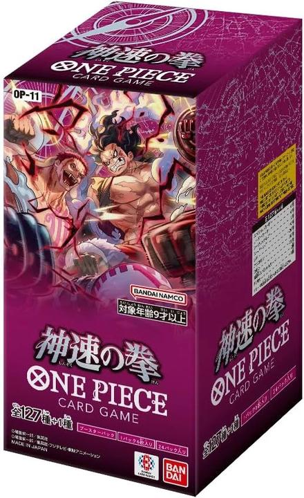 Productafbeelding One Piece A Fist of Divine Speed Booster Box OP-11 - Card Game - JP (Japanse, Booster display)
