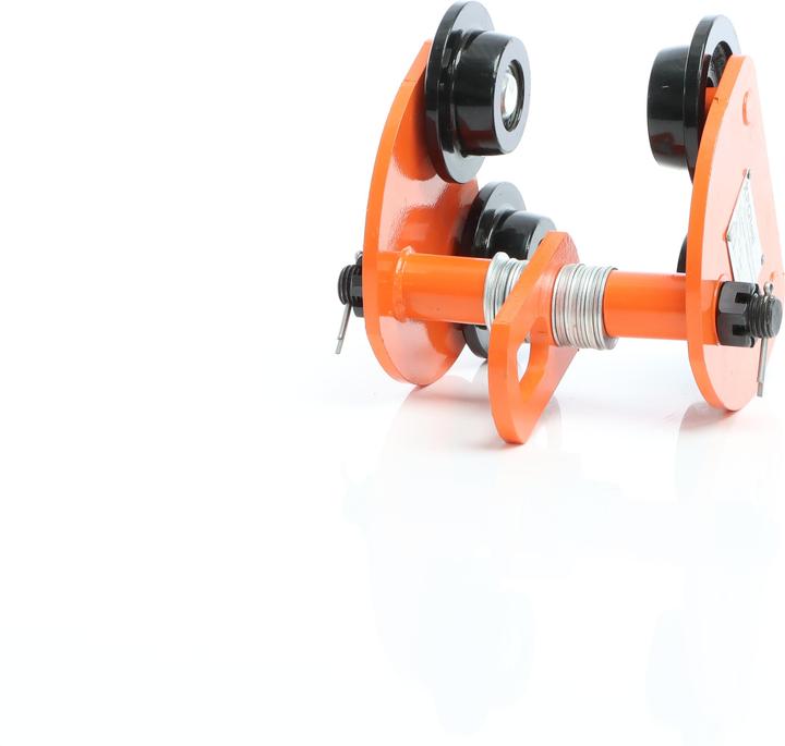 Image du produit XPOtool HD Chariot porte-palan manuel 1000kg Largeur de la bride réglable 75-125mm Chariot manuel