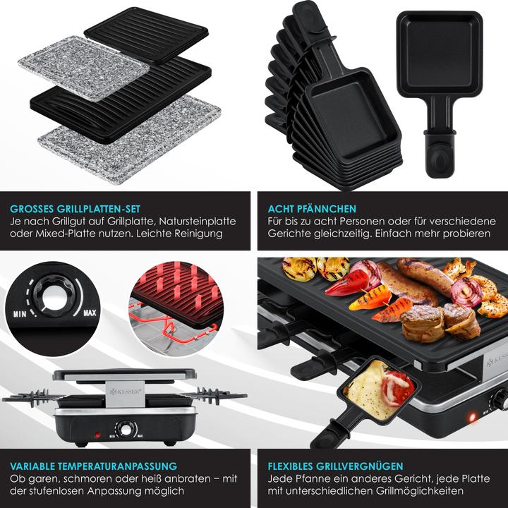 Produktbild Kesser Raclette-Grill mit Naturgrillstein