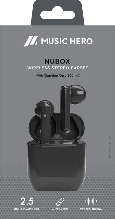 Image du produit SBS Nubox - Écouteurs stéréo semi-intégrés True Wireless (2.50 h, Sans fil)