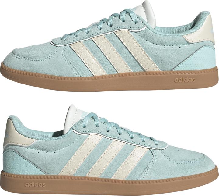 Actual product image adidas BREAKNET SLEEK SUEDE trainers,SEFLAQ/WONWHI/CWHIT (38)