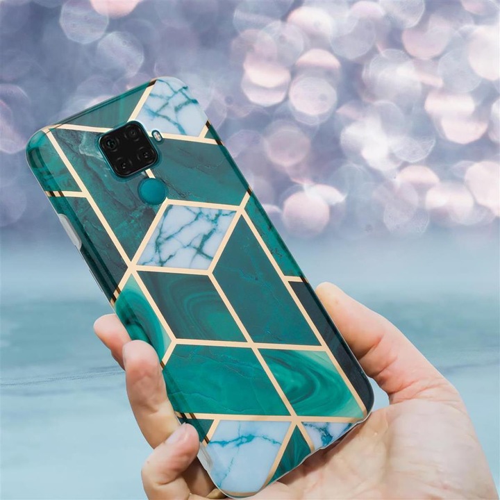 Actual product image Cadorabo IMD TPU Colorful Marble Cover (Mate 30 Lite)