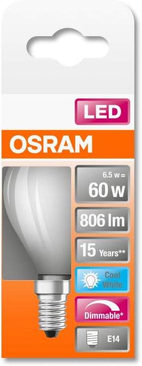 Produktbild Osram Led Retrofit Classic P (E14, 6.50 W, 806 lm, 1 x, D)