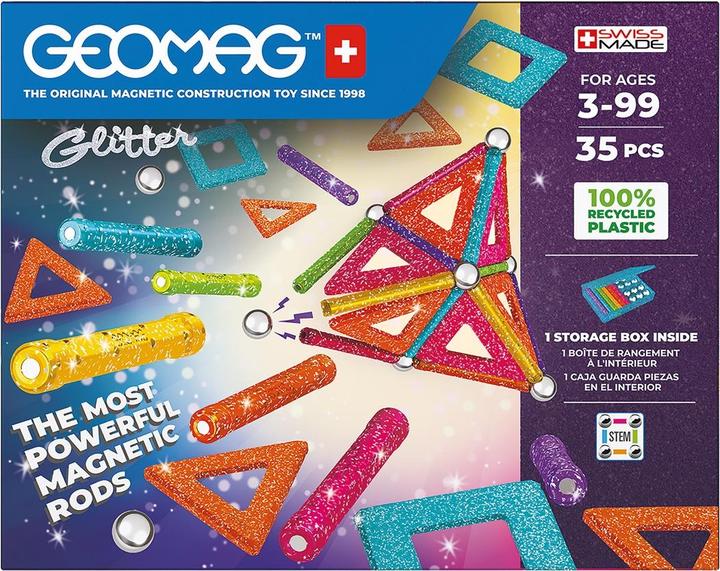 Actual product image Geomag Glitter Recycled