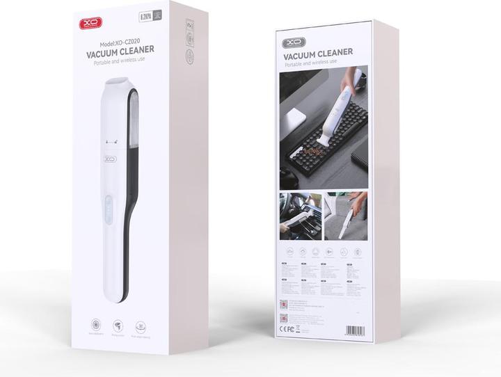 Actual product image xO car vacum cleaner CZ020 white wireless 65W 6.7Kpa