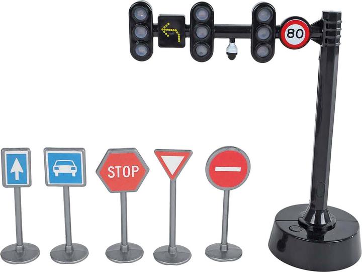 Kids Globe Farming Ampel mit 3 Lichtern 12cm mit Funktion 5 Schilder