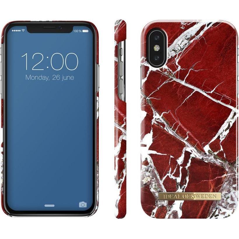 Thumbnail - iDeal Of Sweden Scarlet Red Marble (Apple iPhone X, Apple iPhone XS), Smartphone Hülle, Mehrfarbig