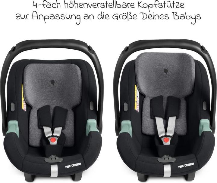Actual product image ABC Design ABC Tulip baby car seat i-Size / 0 to approx. 13 kg (Baby car seat, ECE R129/i-Size Standard)