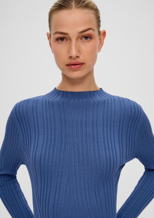 Produktbild S.Oliver Kleid Geripptes Midikleid aus Viskosemix (46)