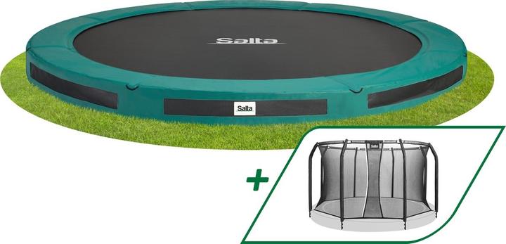Salta Premium Ground - inground trampoline met veiligheidsnet - 366 cm - Groen (366 cm)