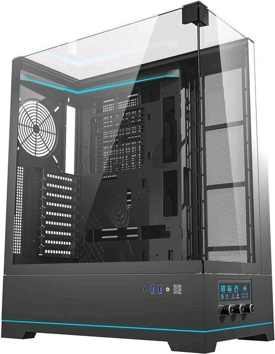 Actual product image Darkflash Tech Darkflash DY450L computer case without fans (black) (mATX, ATX, ITX)