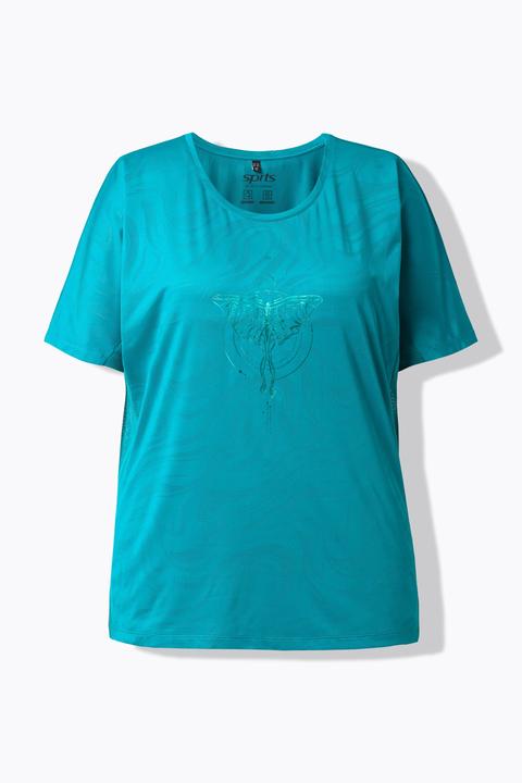 Actual product image Ulla Popken Quick Drying Luna Moth Graphic Tee (60)