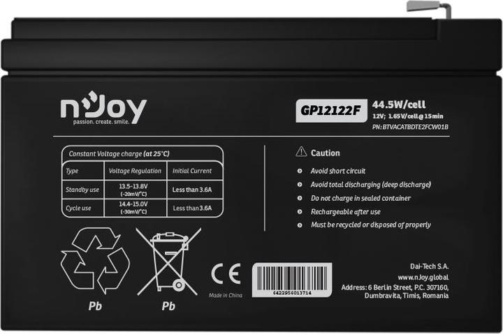 Produktbild Njoy GP12122F (1 Stk., 12000 mAh)