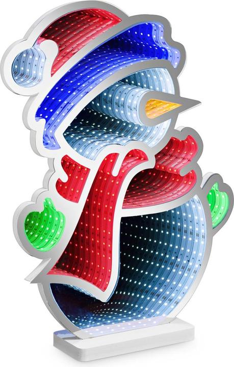 Produktbild Idena LED Infinity Mirror Schneemann 35x8x45cm