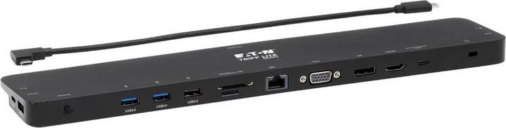 Produktbild Eaton USB-C Dock Triple Display 4K HDMI & DP VGA USB 3.2 Gen 1 USB-A/C Hub GbE 100W PD Cha (USB-C, 4 Ports)