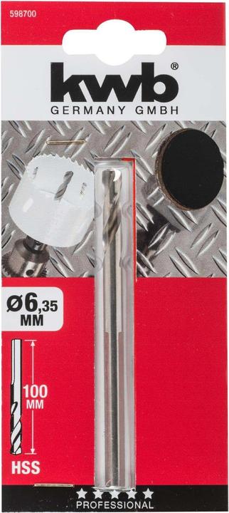 Actual product image kwb Center drill 6,35 Mm (6.35 mm)