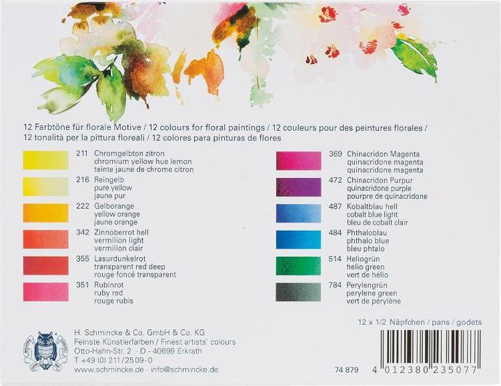 Produktbild Schmincke Aquarellfarbe Horadam Florales Set (Mehrfarbig)