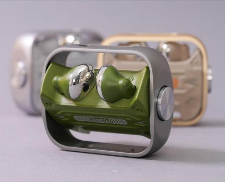 Actual product image Hoco - Wireless Earbuds (EW55) - for Gaming, Bluetooth 5.3, True Wireless - Army Green (Wireless)