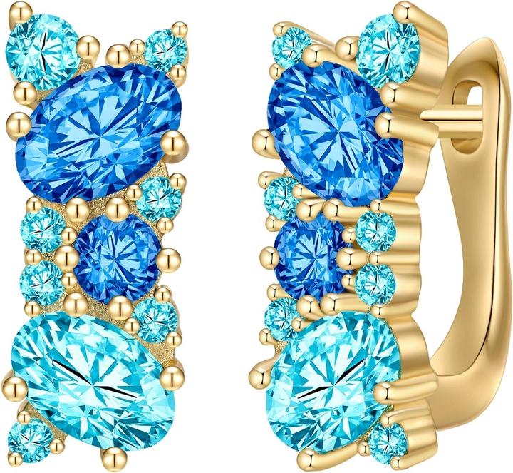 Immagine prodotto Rafaela Donata Orecchini a cerchio da donna - 36598 (Argento 925 con placcatura in oro giallo 14 carati)