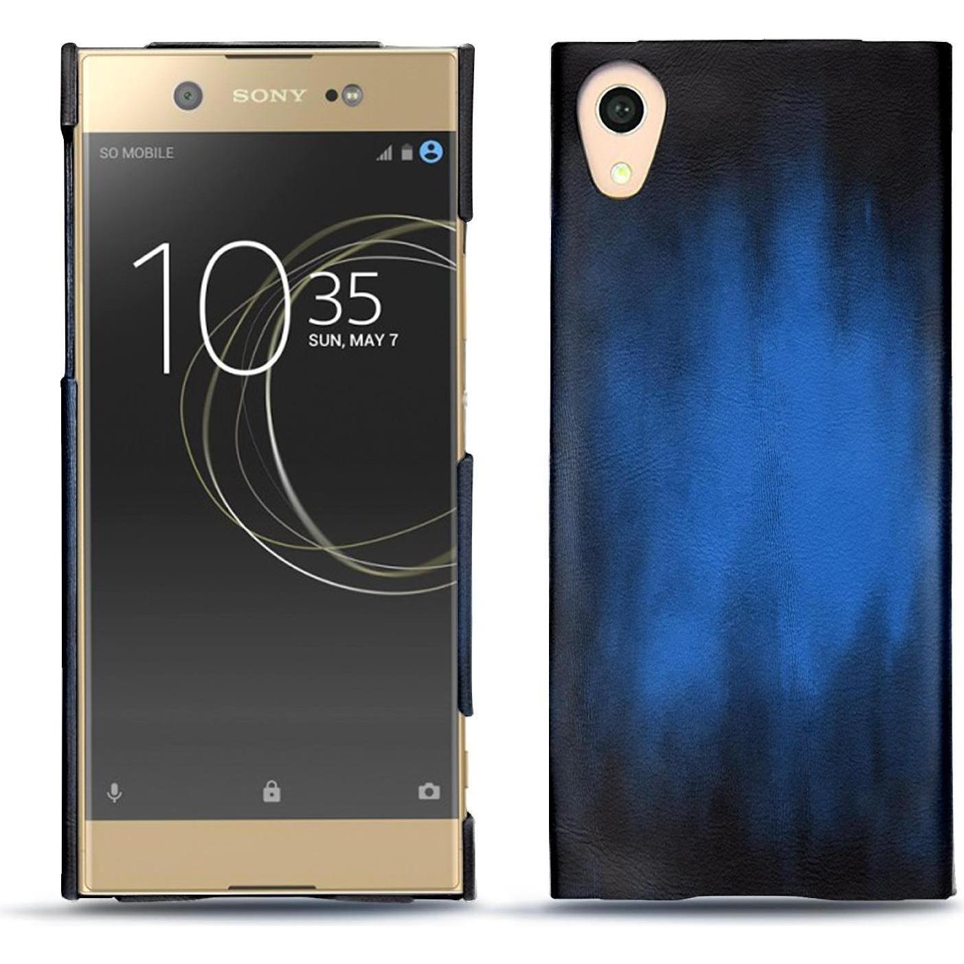 Noreve Lederschutzhülle (Sony Xperia XA1 Ultra), Smartphone Hülle, Blau
