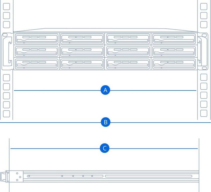 Actual product image Synology Rail Kit fix