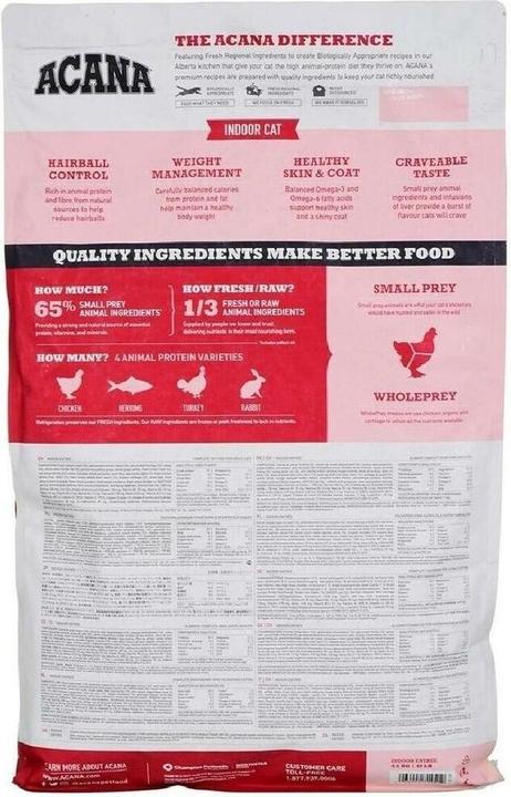 Produktbild Acana Highest Protein INDOOR CAT (Adult, 1 Stk., 1800 g)