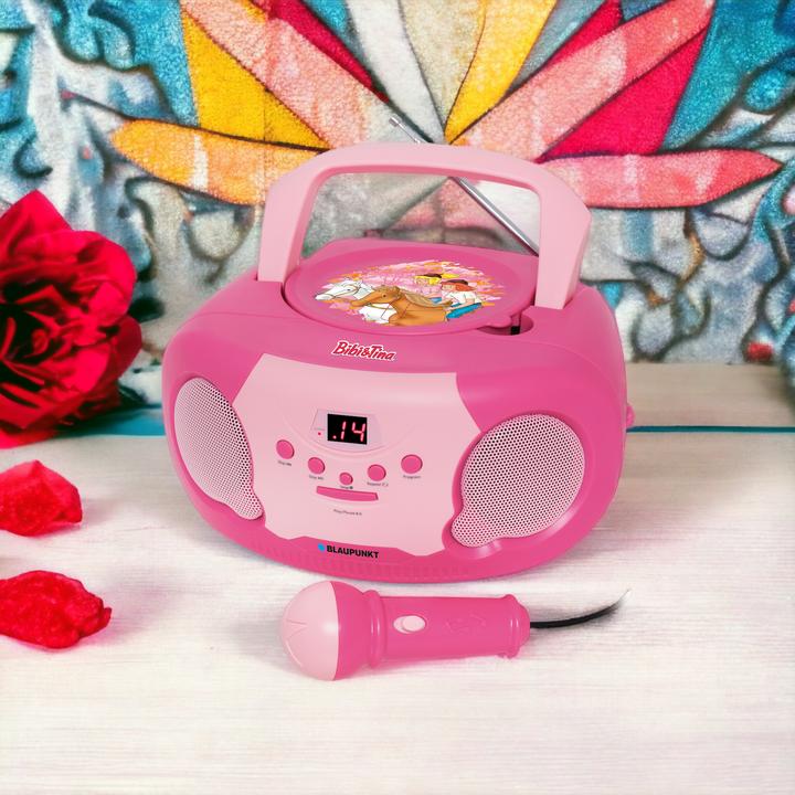 Produktbild Blaupunkt CD-Player mit Mikrofon | Bibi & Tina Edition | BTB 20